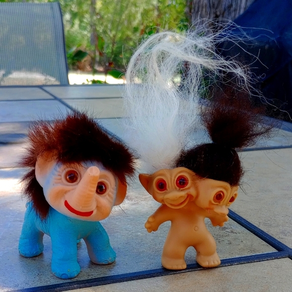 Thomas Dam collectible troll "Uglies" Elephant 2-head troll twins limited time - Picture 1 of 2